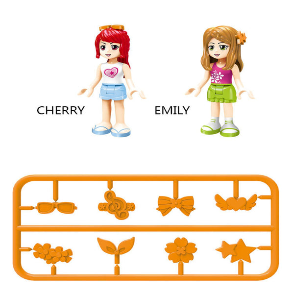 LEGO: City Girls Princess Outing Bus Car Building Blocks Sets Bricks Model Kids Classic Toys - brickpick