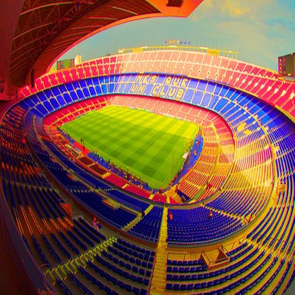 Classic Jigsaw 3D Puzzle Camp Nou Football Game Stadiums LEGO - brickpick