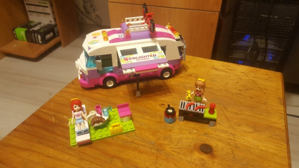 LEGO: City Girls Princess Outing Bus Car Building Blocks Sets Bricks Model Kids Classic Toys - brickpick