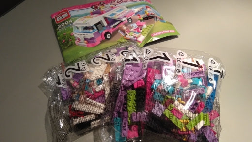 LEGO: City Girls Princess Outing Bus Car Building Blocks Sets Bricks Model Kids Classic Toys - brickpick