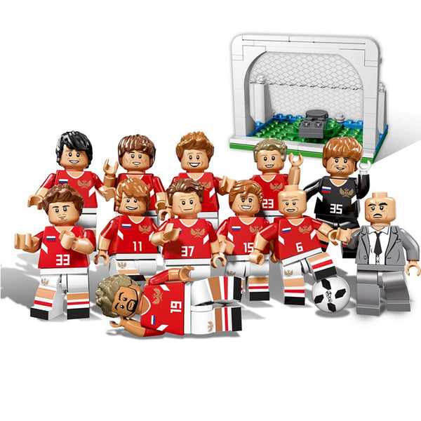 World Cup Toys 12pcs Football Team Sports Figures Building Blocks Compatible Lego - brickpick