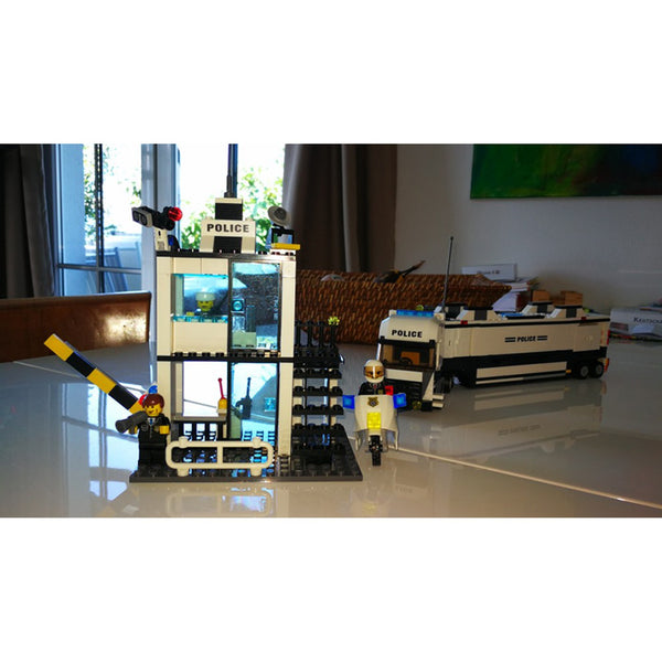 Police Station Modle Building Blocks DIY Bricks Set - brickpick