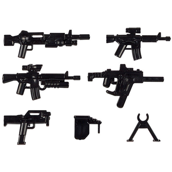 Military Swat Team Guns Weapon Pack City Police Soldiers Figure - brickpick