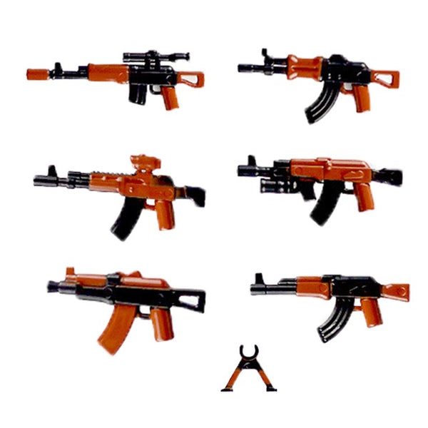 Military Swat Team Guns Weapon Pack City Police Soldiers Figure - brickpick